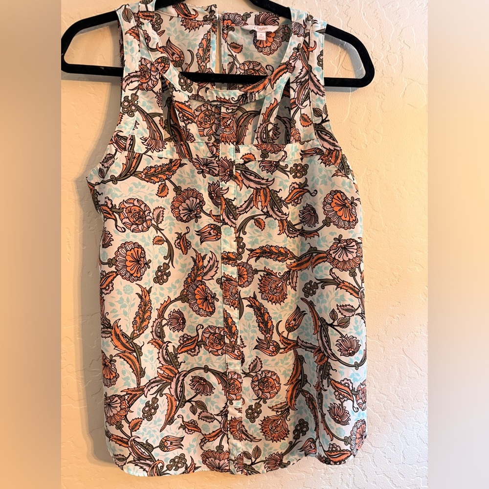 Candies Floral Sleeveless Top - Multicolor